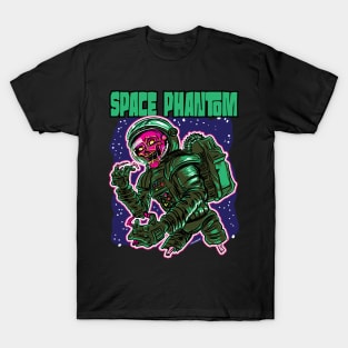 Space Phantom Skull Astronaut T-Shirt